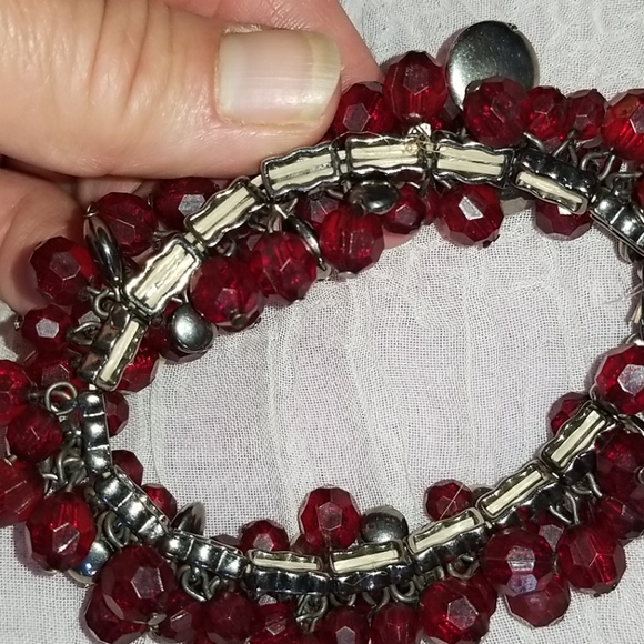 Red "Belly Dancer" Bracelet - Picture 3 of 3